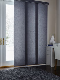 Panel track blinds, perfect for wide windows or sliding doors, delivering modern style and versatile light control